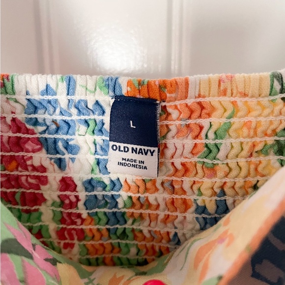 Old Navy Colorful Floral Midi Dress - Picture 3 of 5